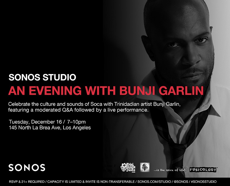 Official Sonos Soca Flier